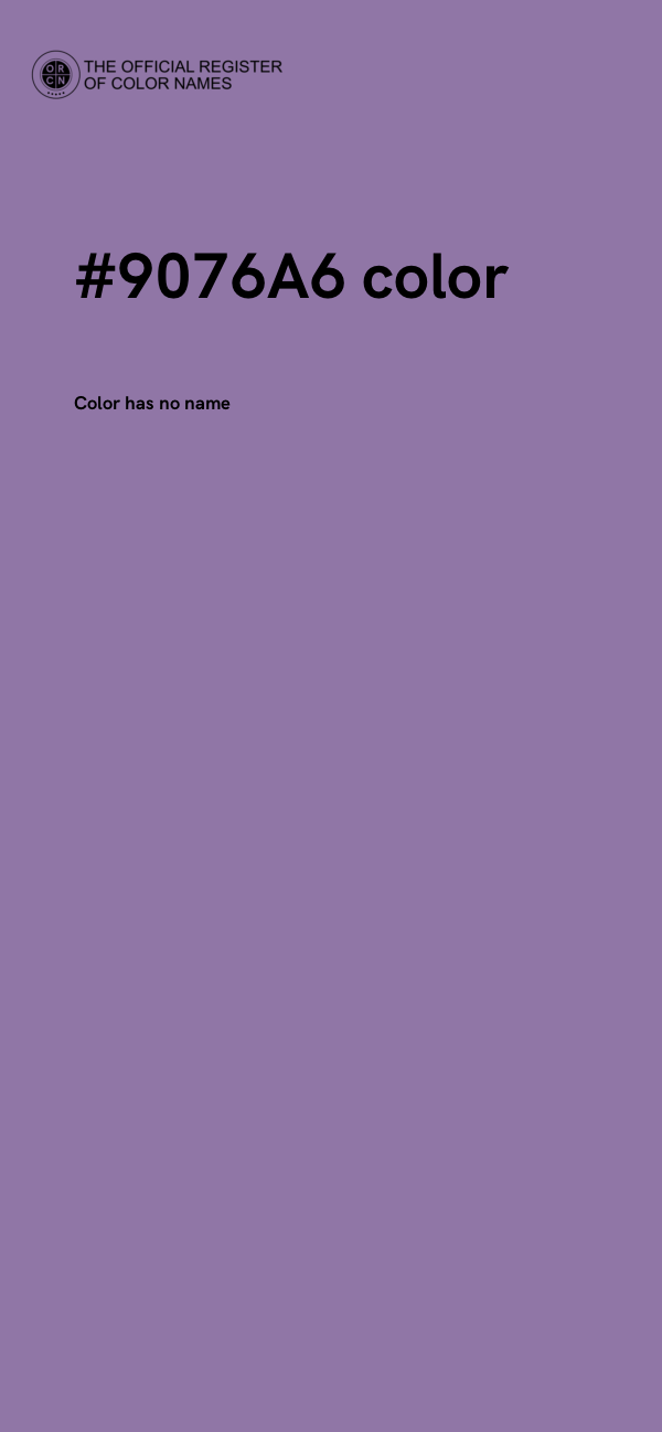 #9076A6 color image