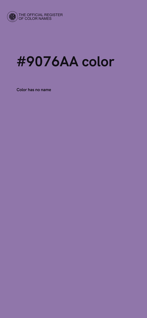 #9076AA color image