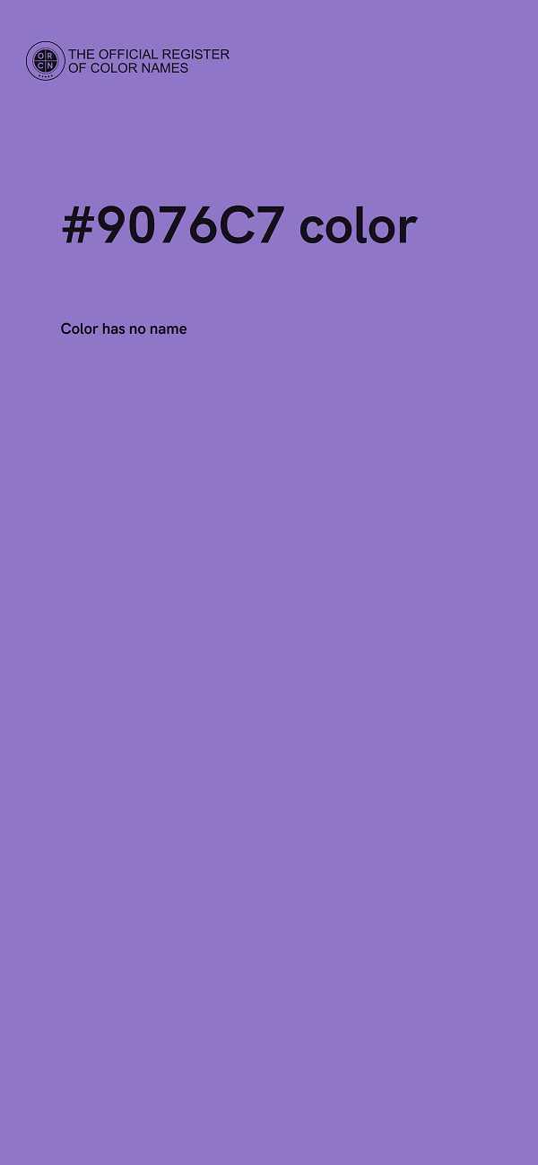 #9076C7 color image