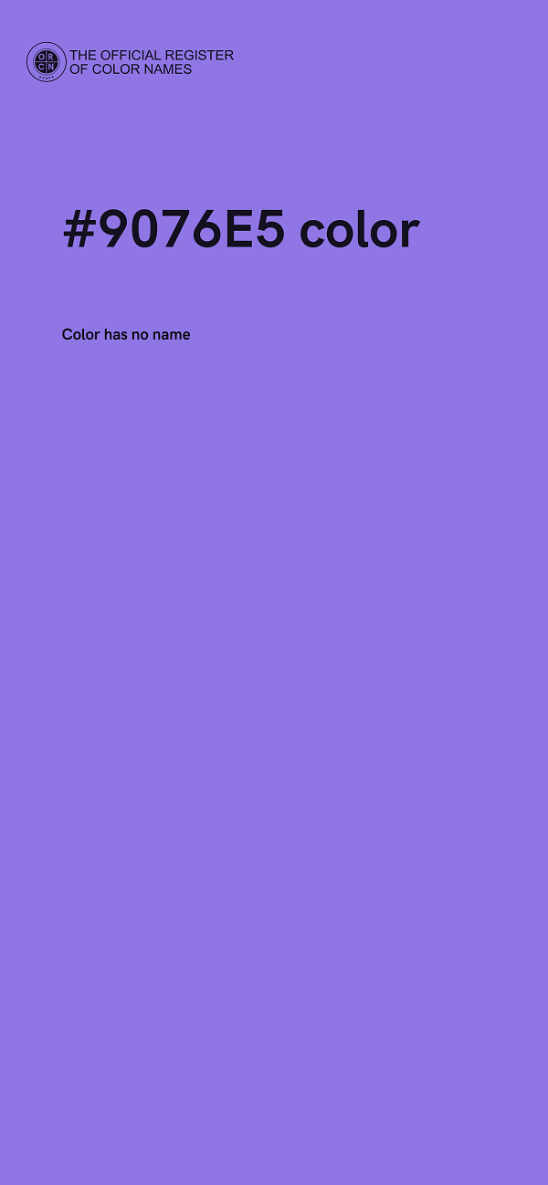 #9076E5 color image