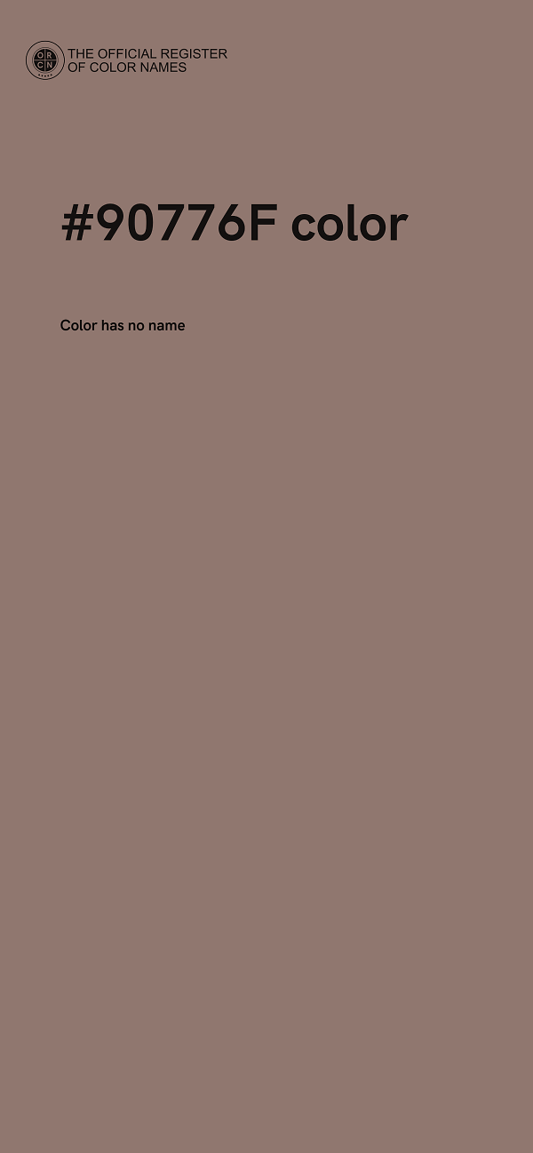 #90776F color image