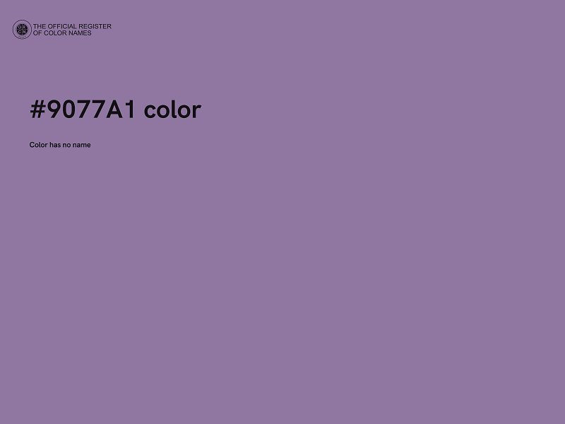 #9077A1 color image