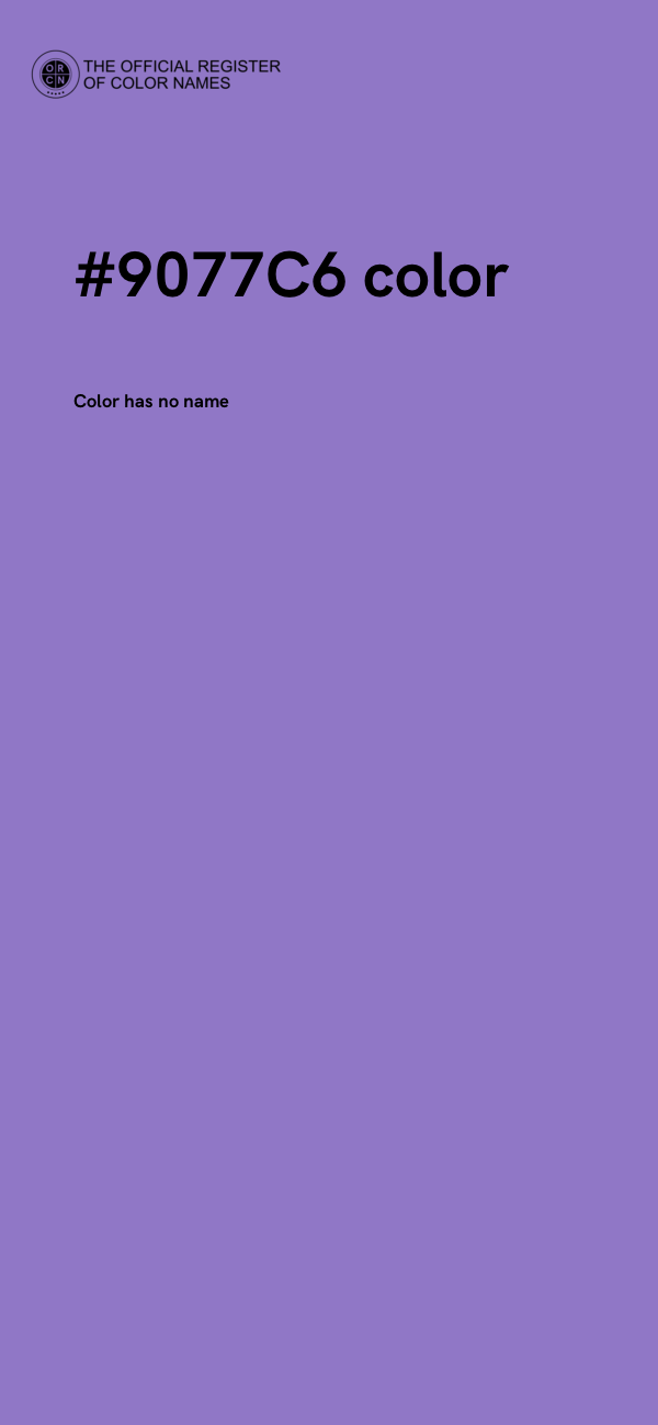 #9077C6 color image
