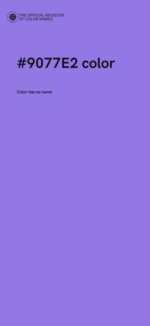 #9077E2 color image