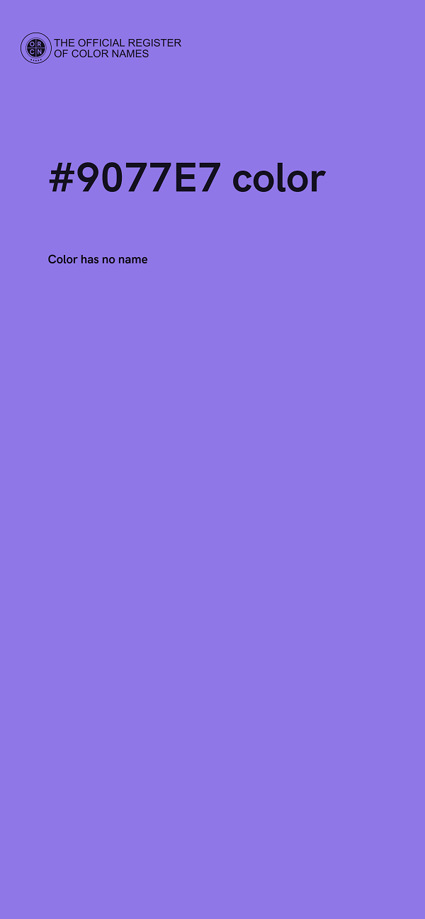 #9077E7 color image