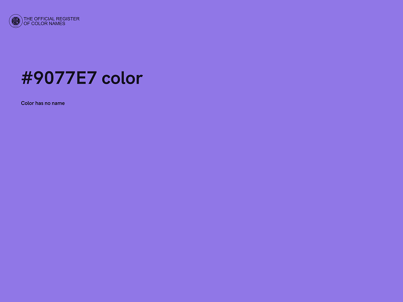 #9077E7 color image