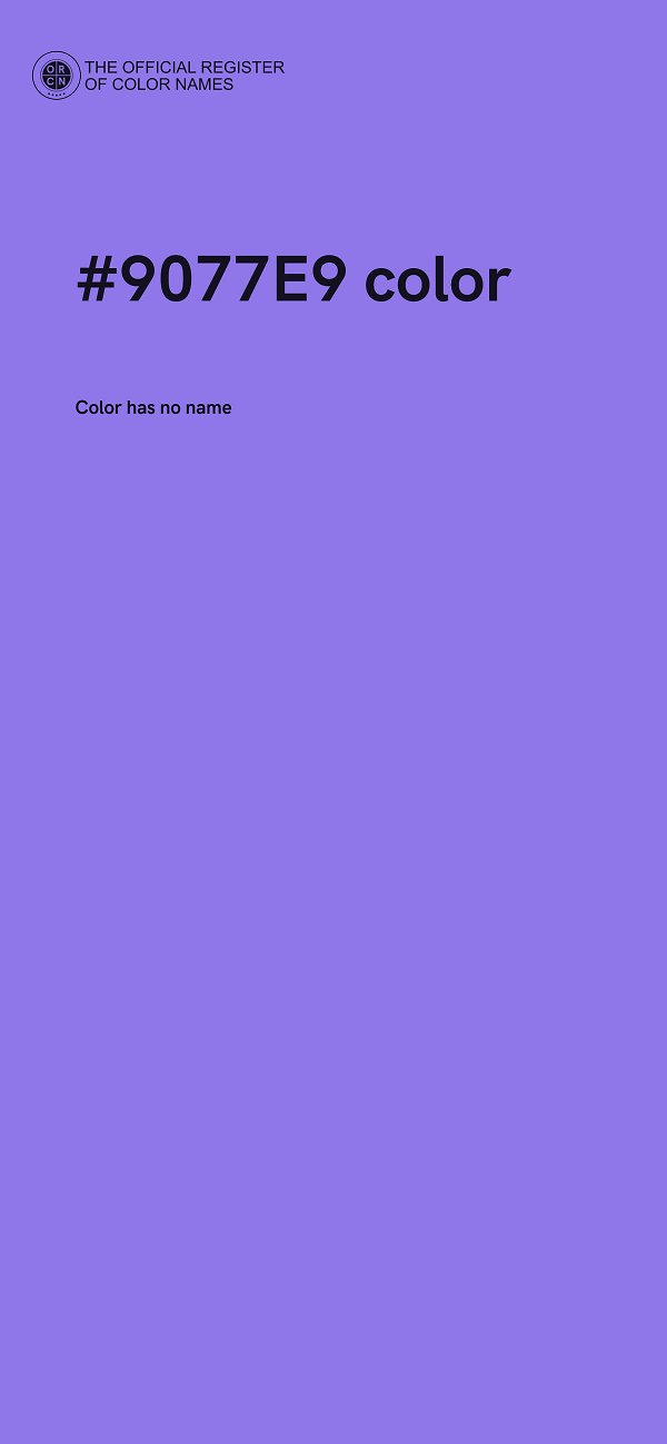 #9077E9 color image