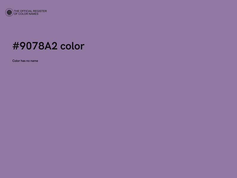 #9078A2 color image