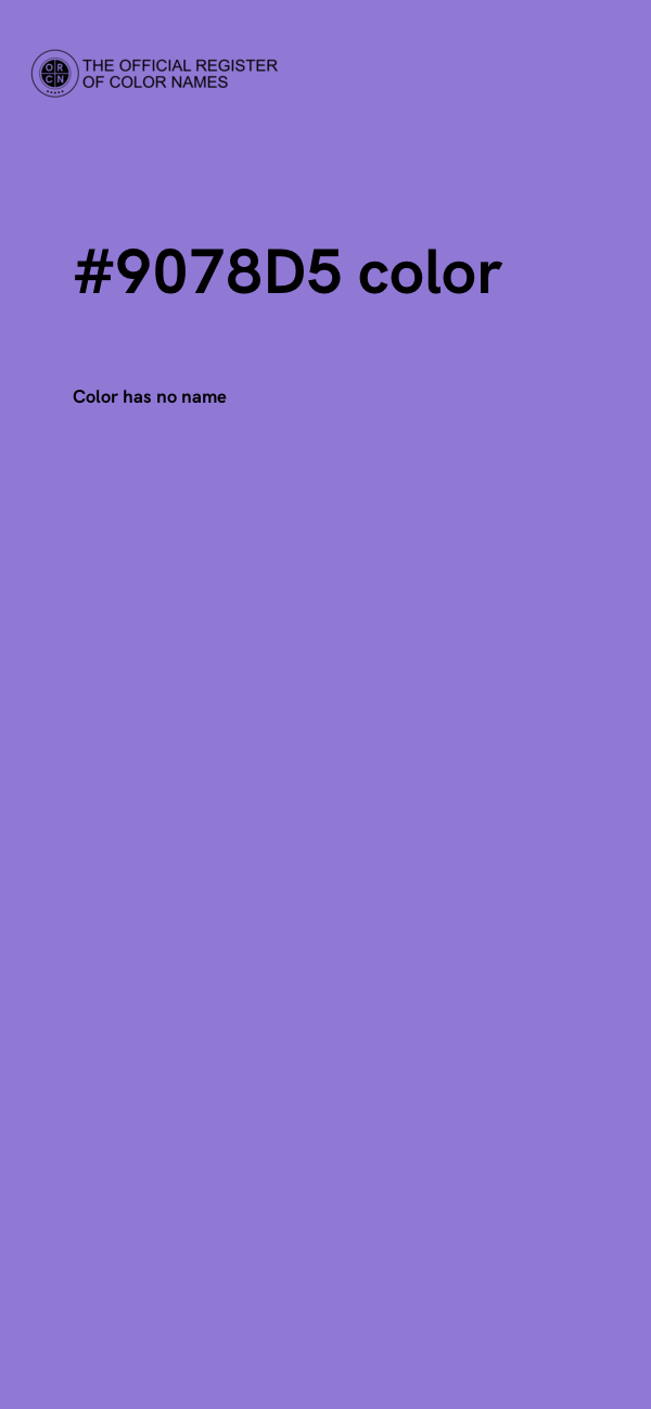 #9078D5 color image