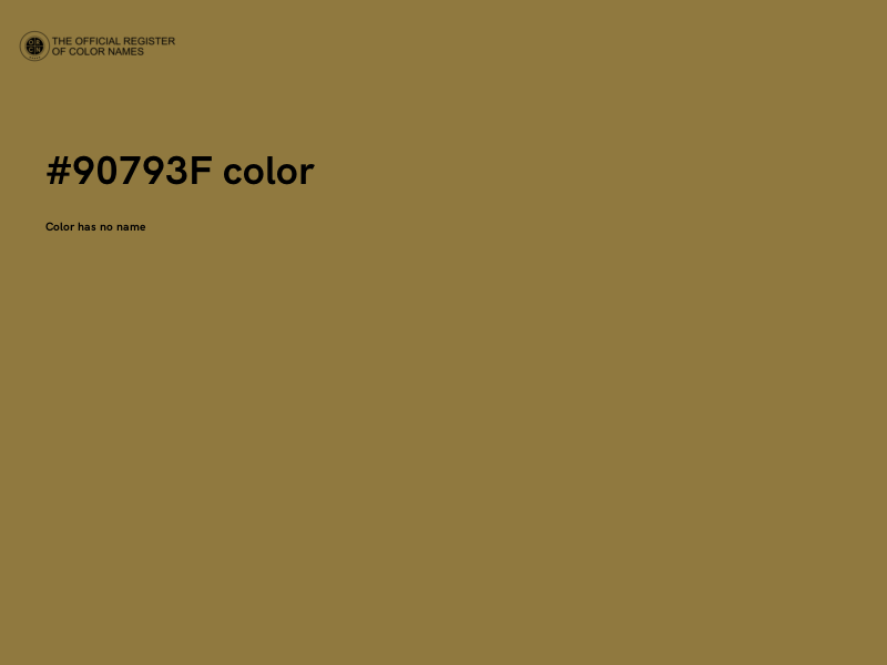 #90793F color image