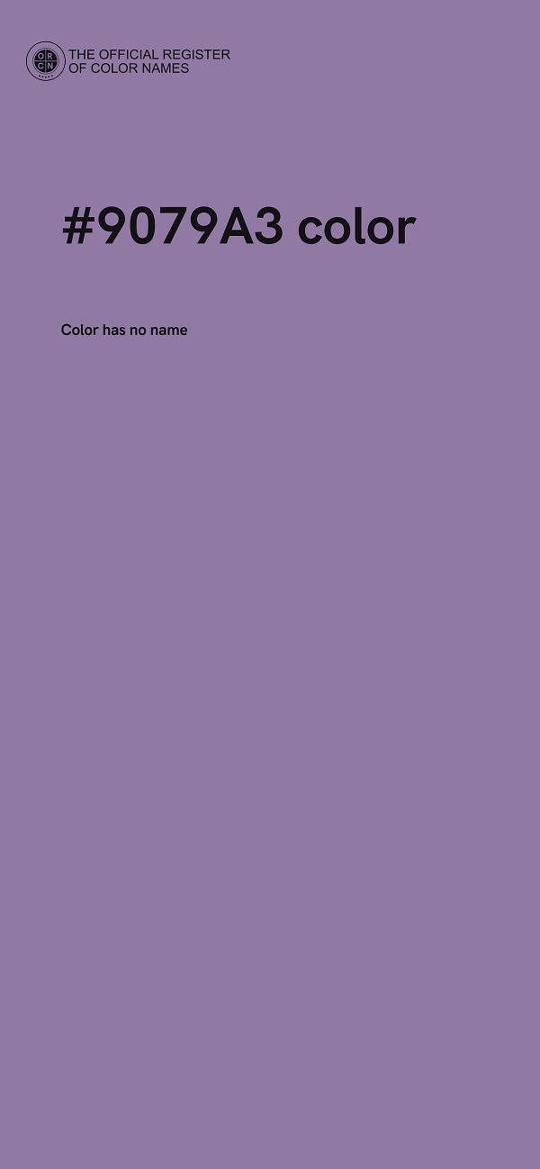 #9079A3 color image