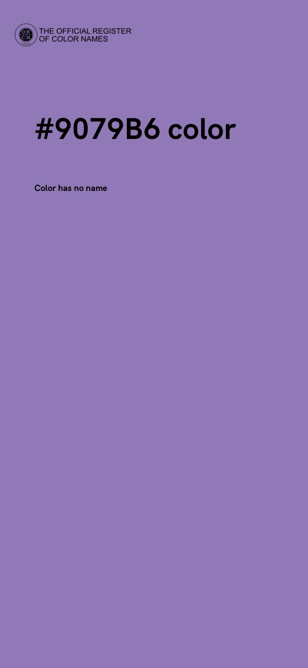 #9079B6 color image