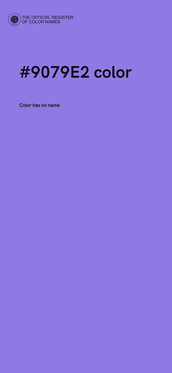 #9079E2 color image