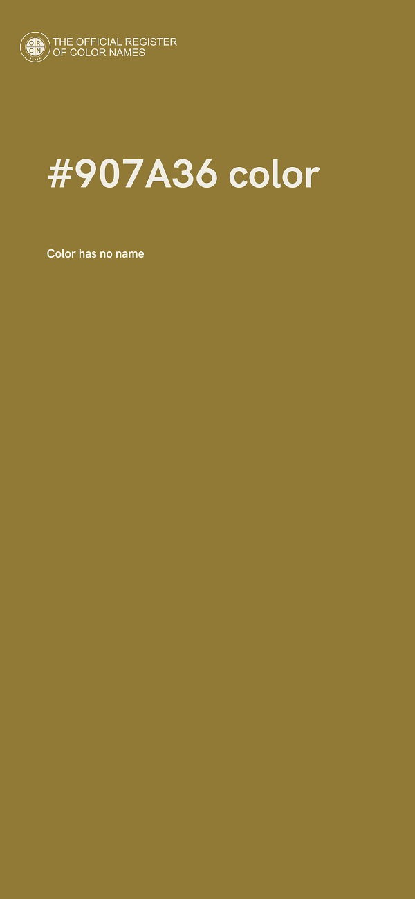 #907A36 color image