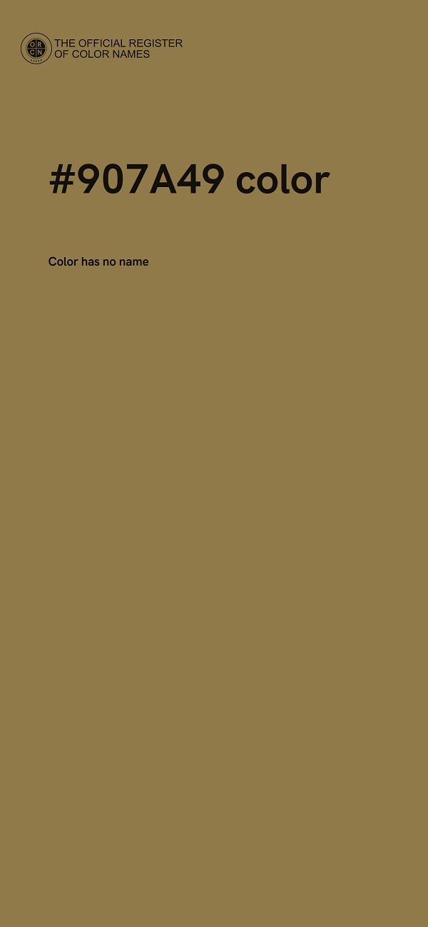 #907A49 color image
