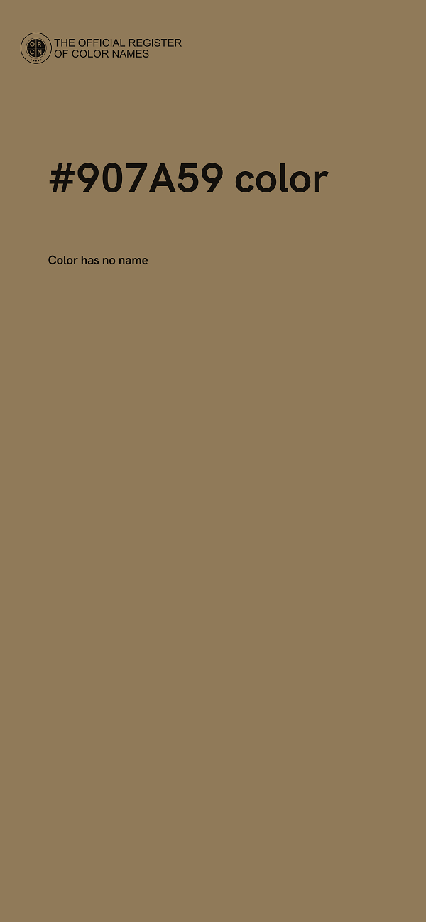 #907A59 color image
