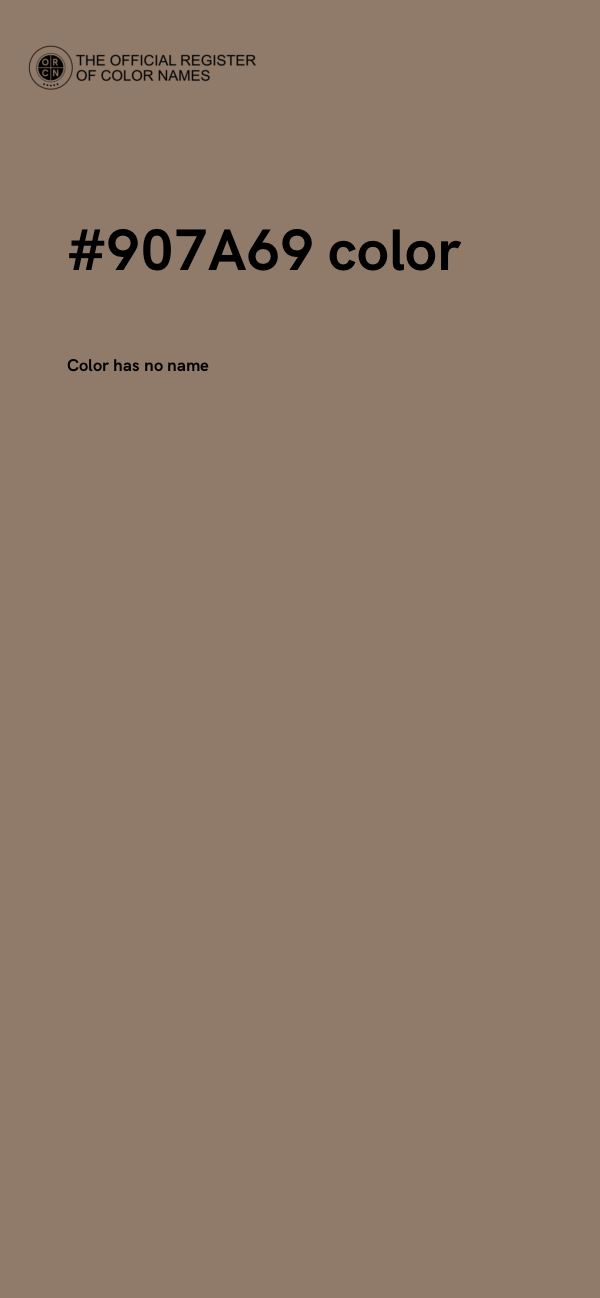 #907A69 color image