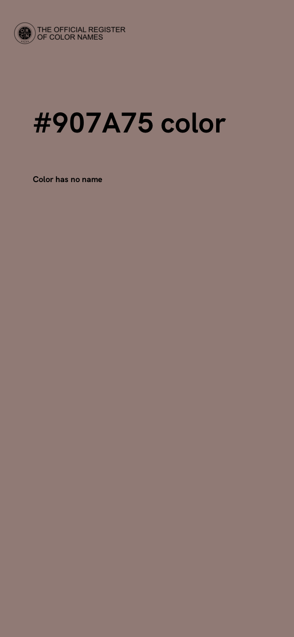 #907A75 color image