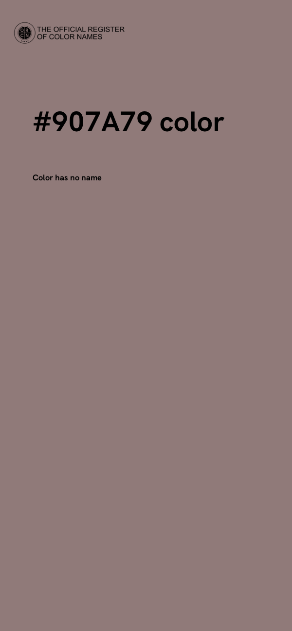 #907A79 color image
