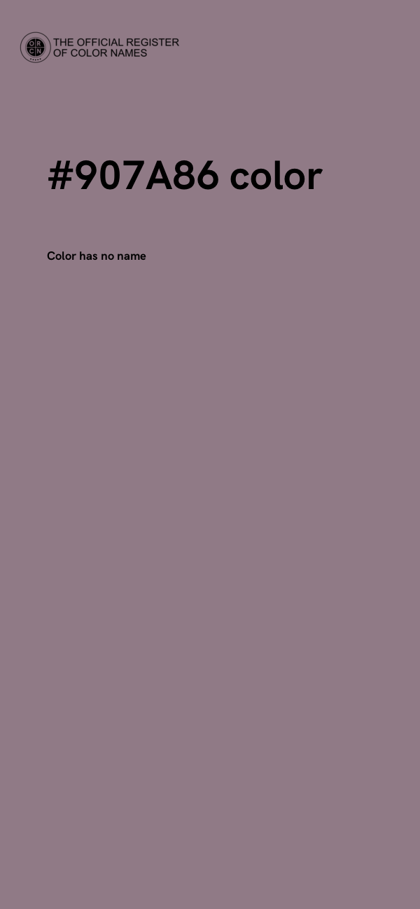 #907A86 color image