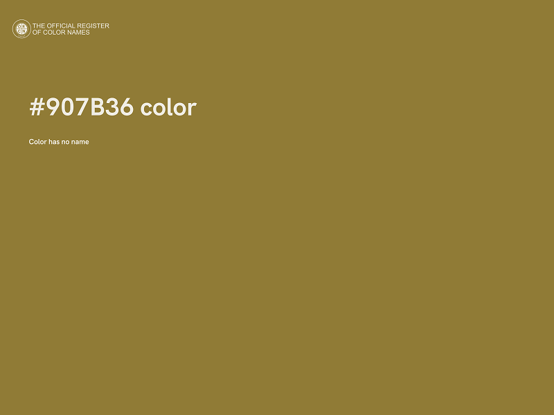 #907B36 color image
