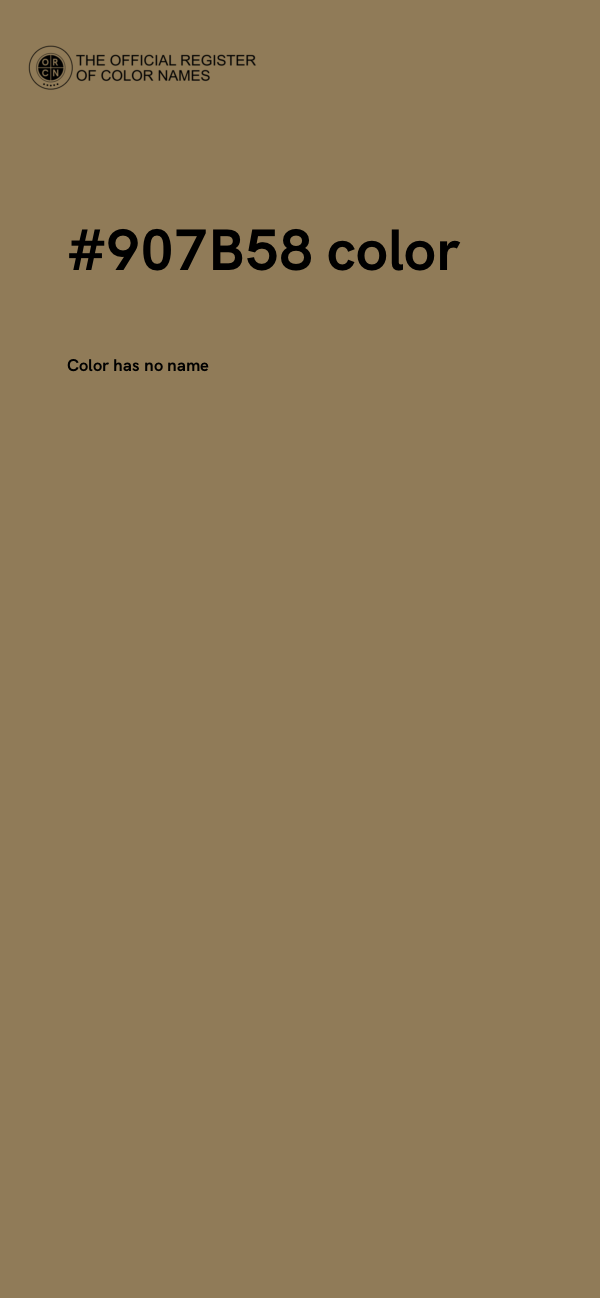 #907B58 color image