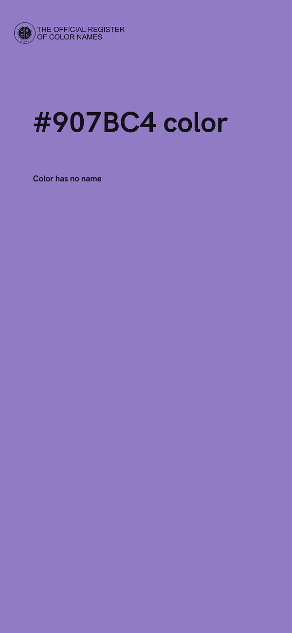 #907BC4 color image