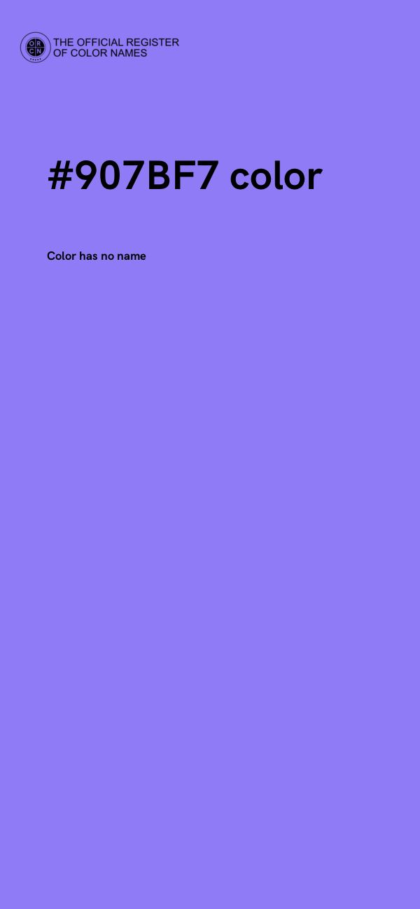 #907BF7 color image