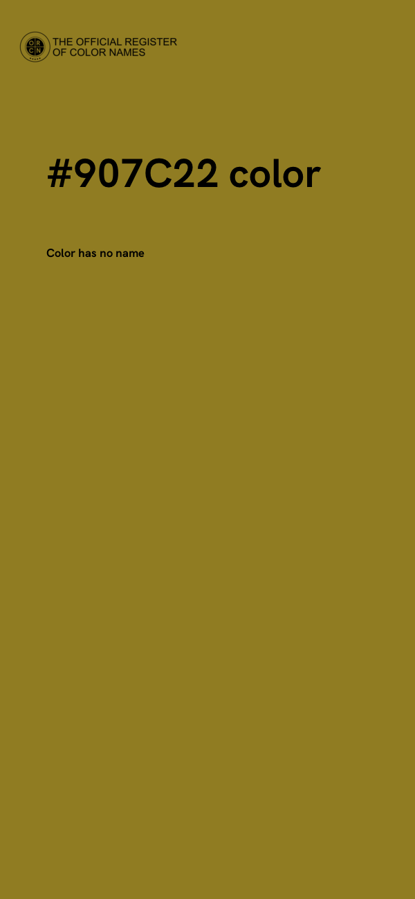 #907C22 color image