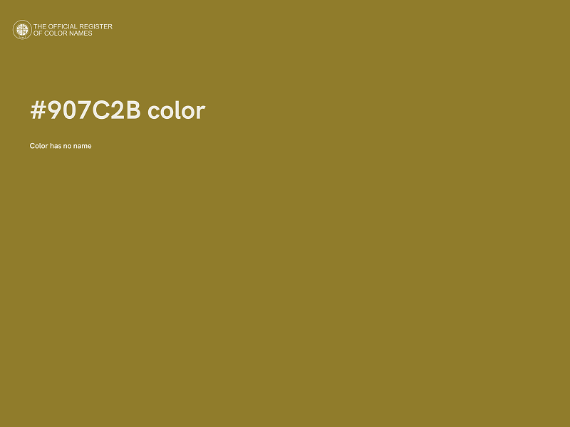 #907C2B color image