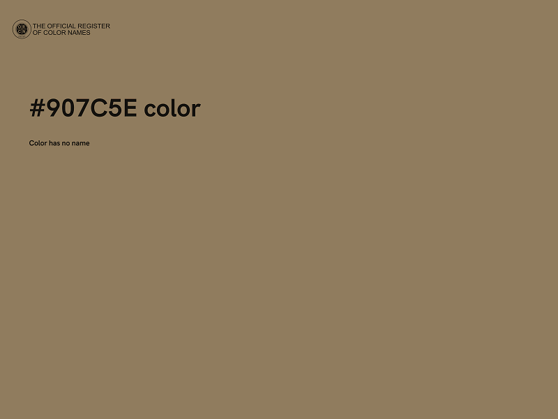 #907C5E color image