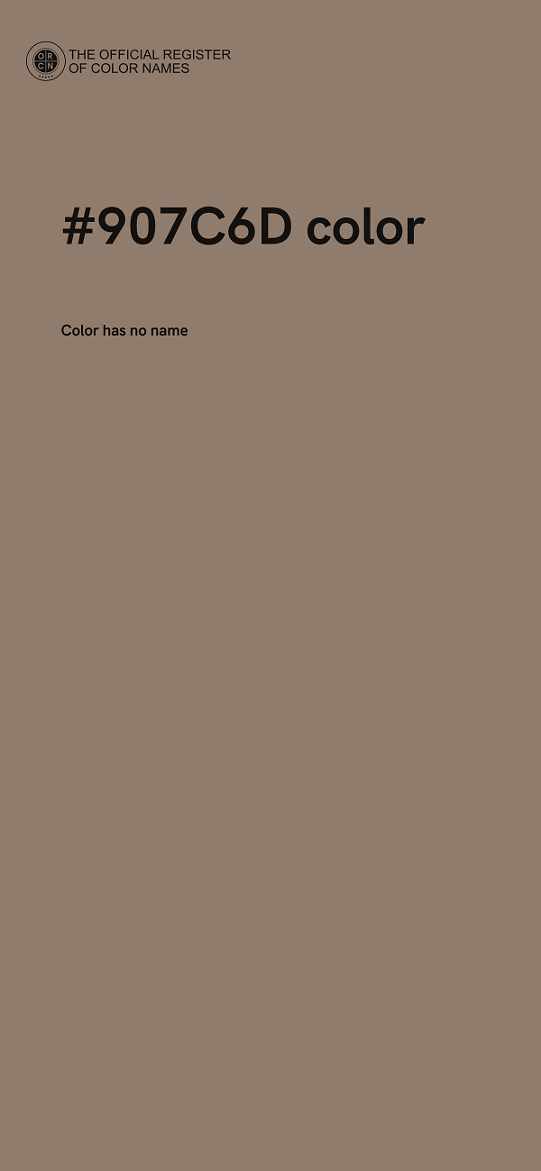 #907C6D color image