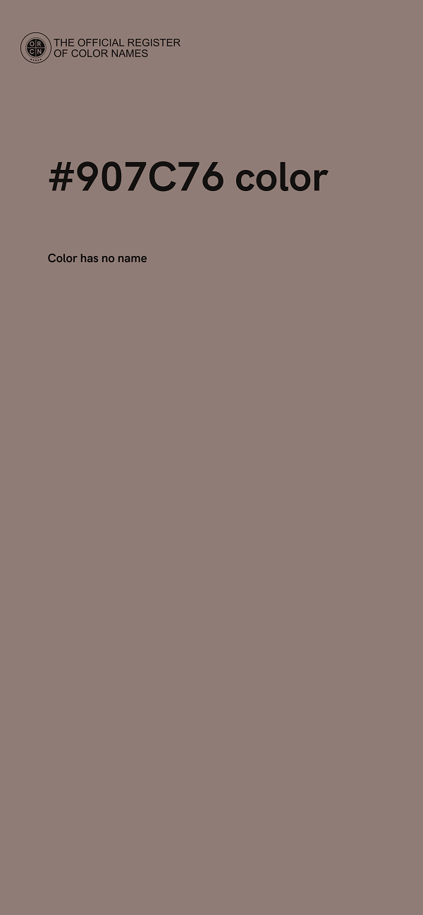 #907C76 color image