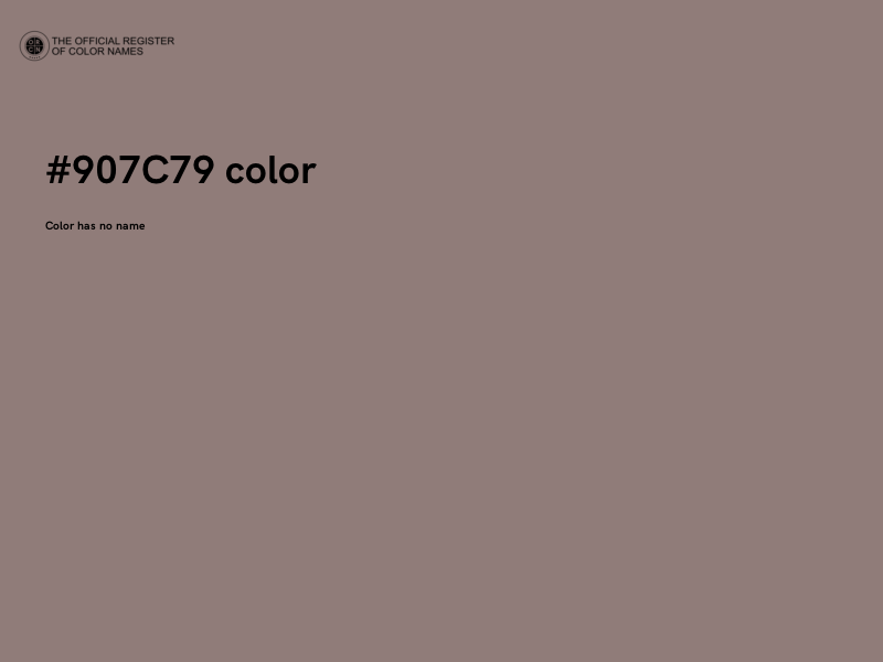 #907C79 color image