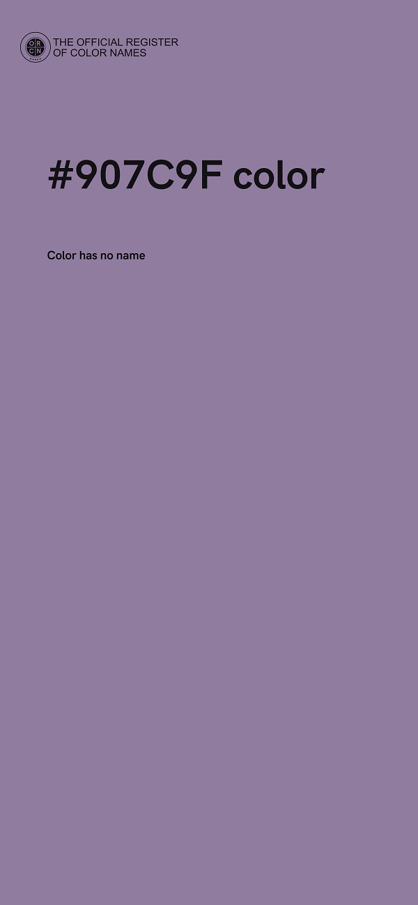 #907C9F color image