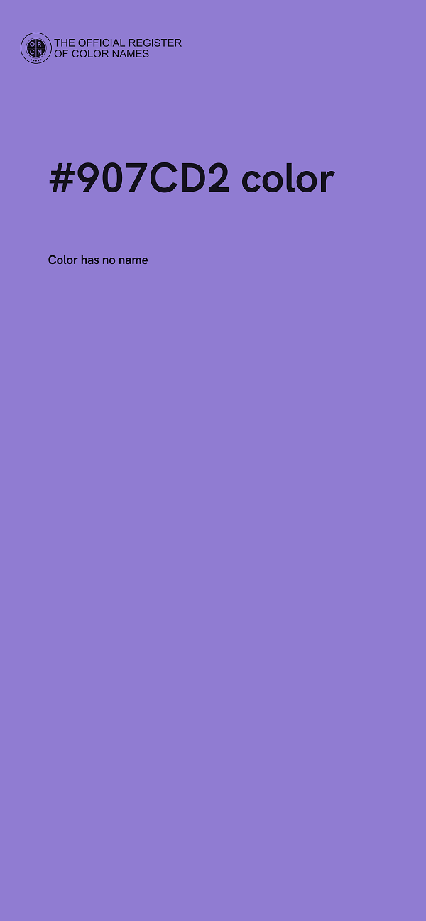 #907CD2 color image