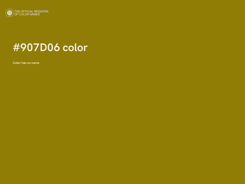 #907D06 color image