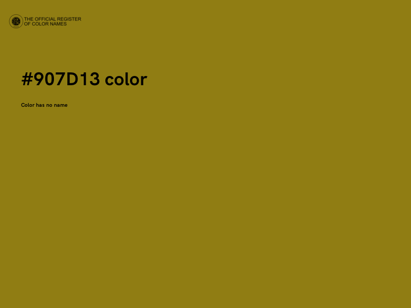#907D13 color image