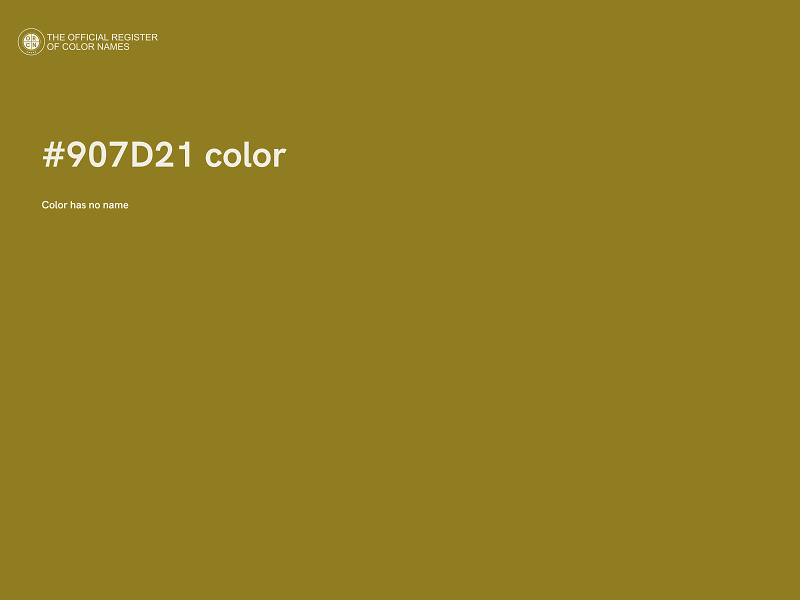 #907D21 color image