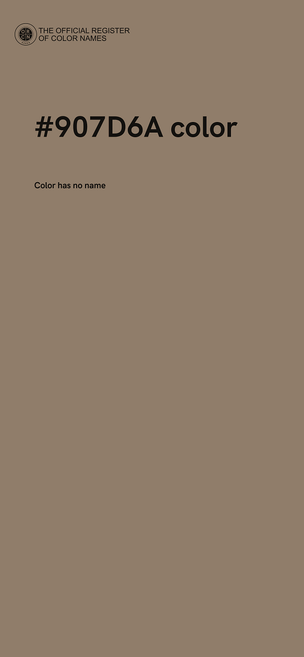 #907D6A color image