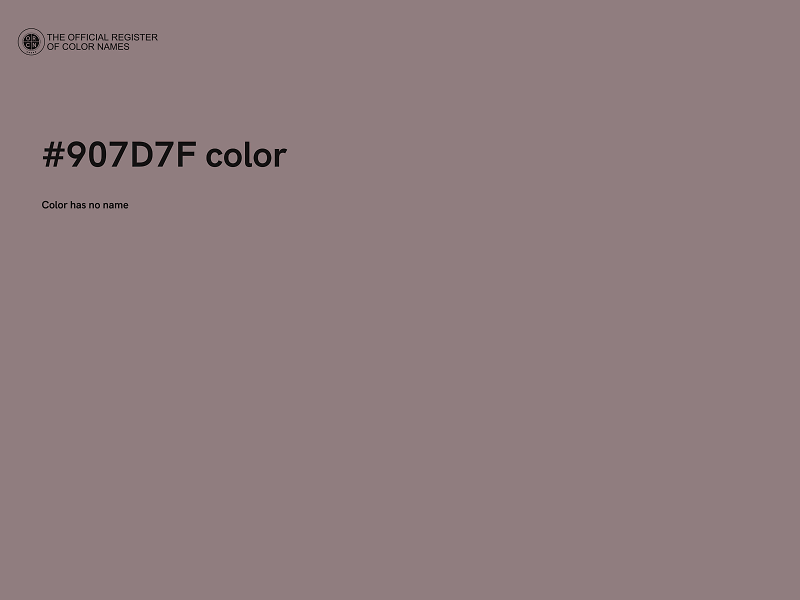 #907D7F color image