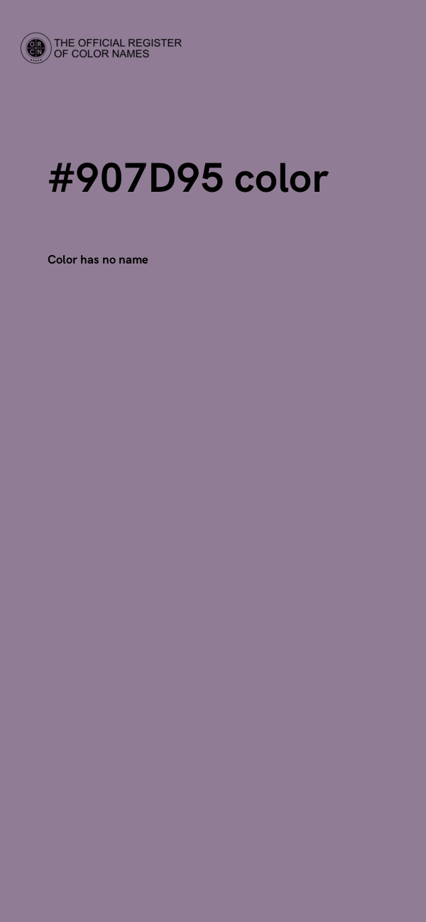 #907D95 color image