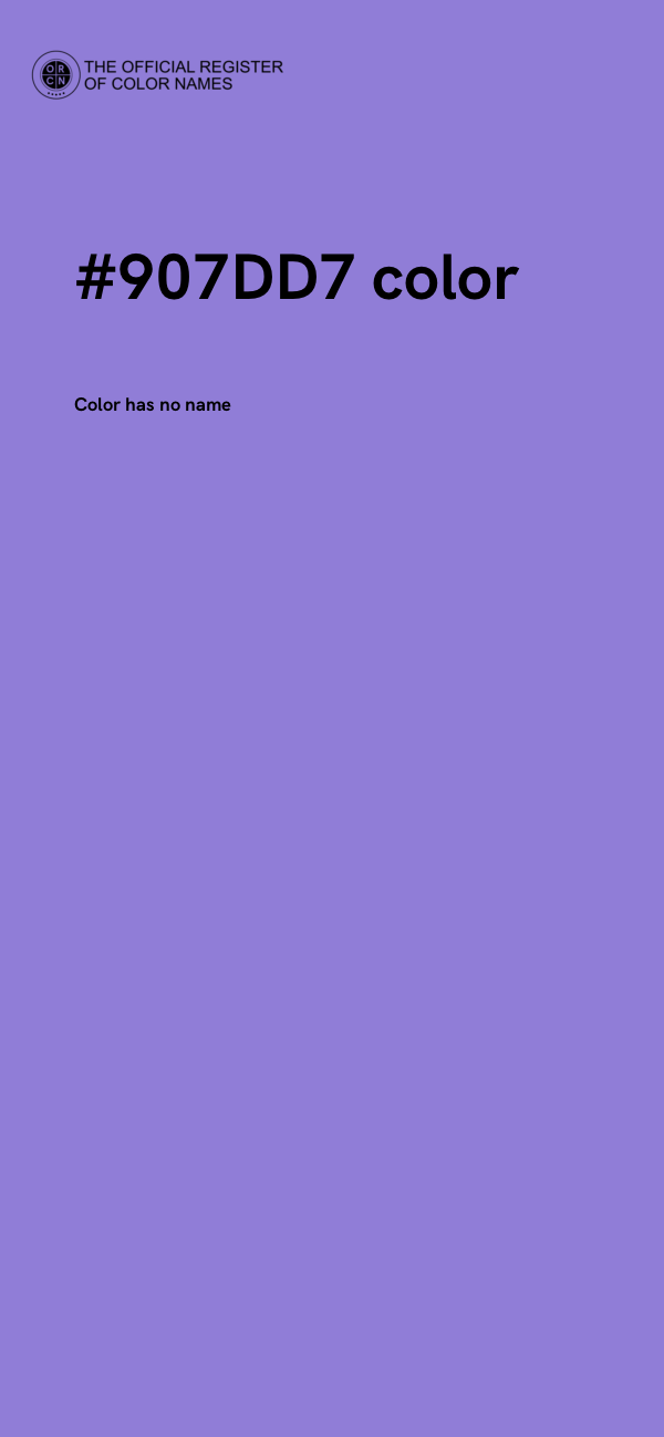 #907DD7 color image
