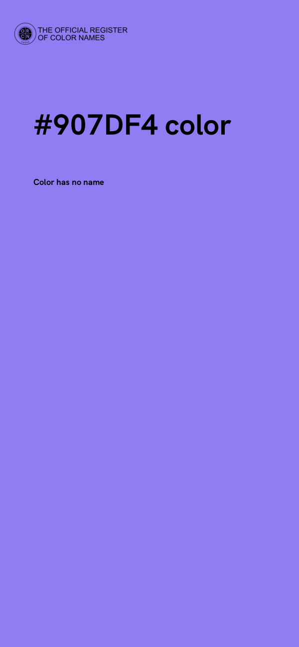 #907DF4 color image