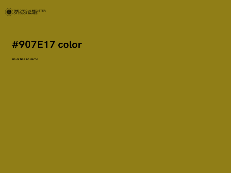 #907E17 color image