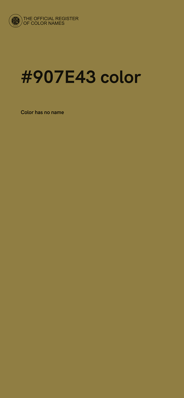 #907E43 color image