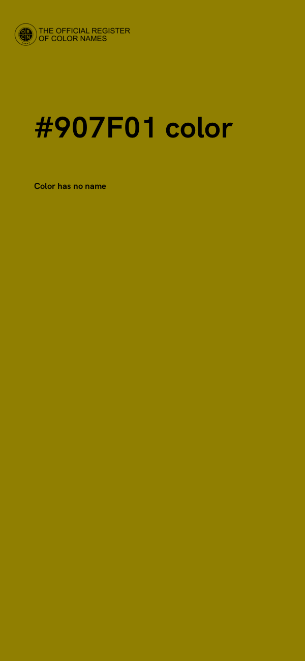 #907F01 color image