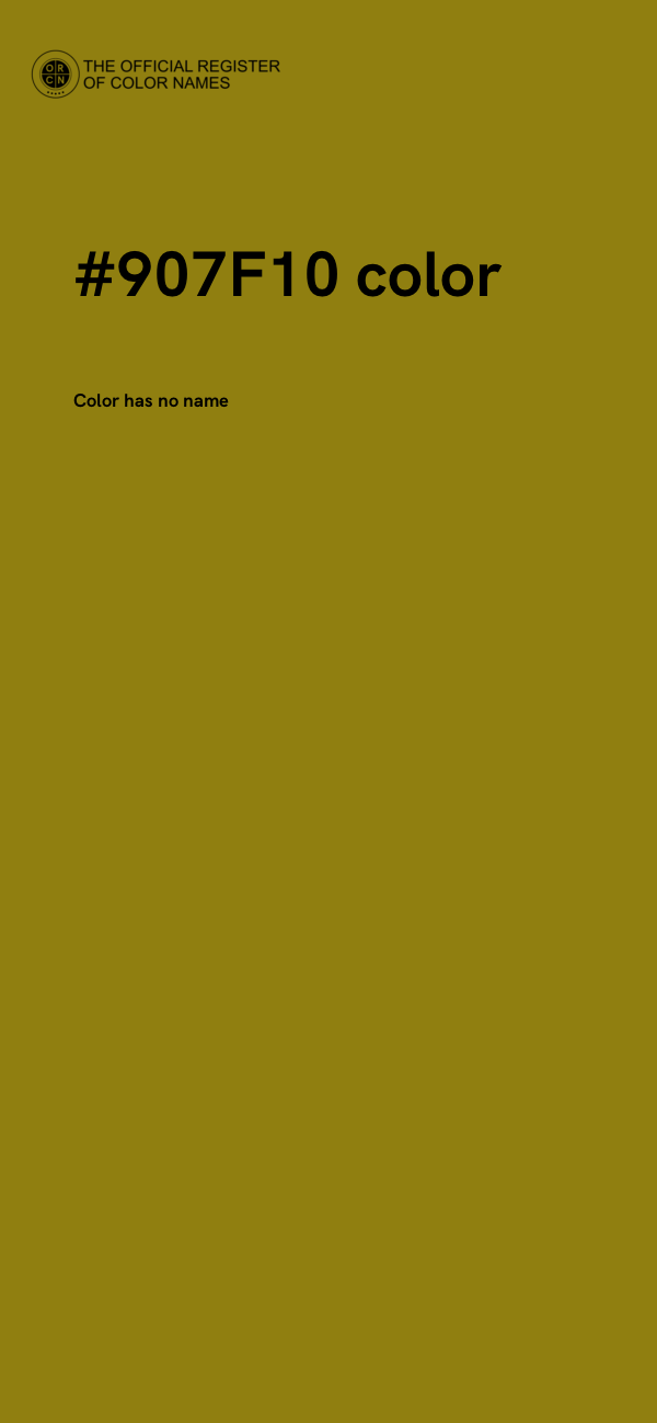 #907F10 color image