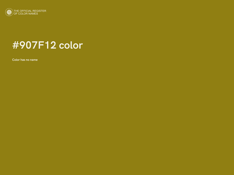 #907F12 color image