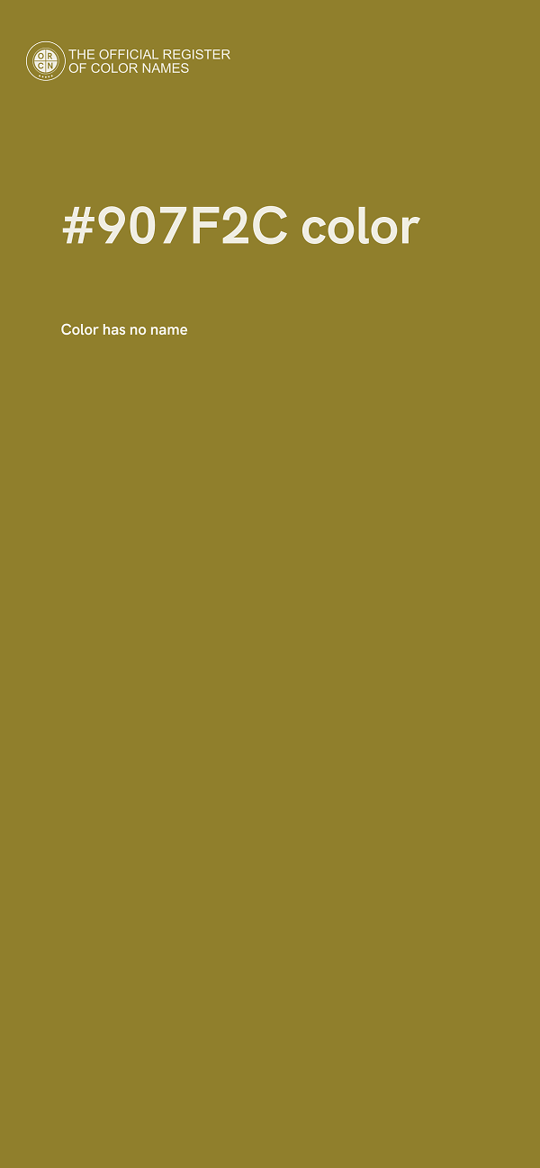 #907F2C color image